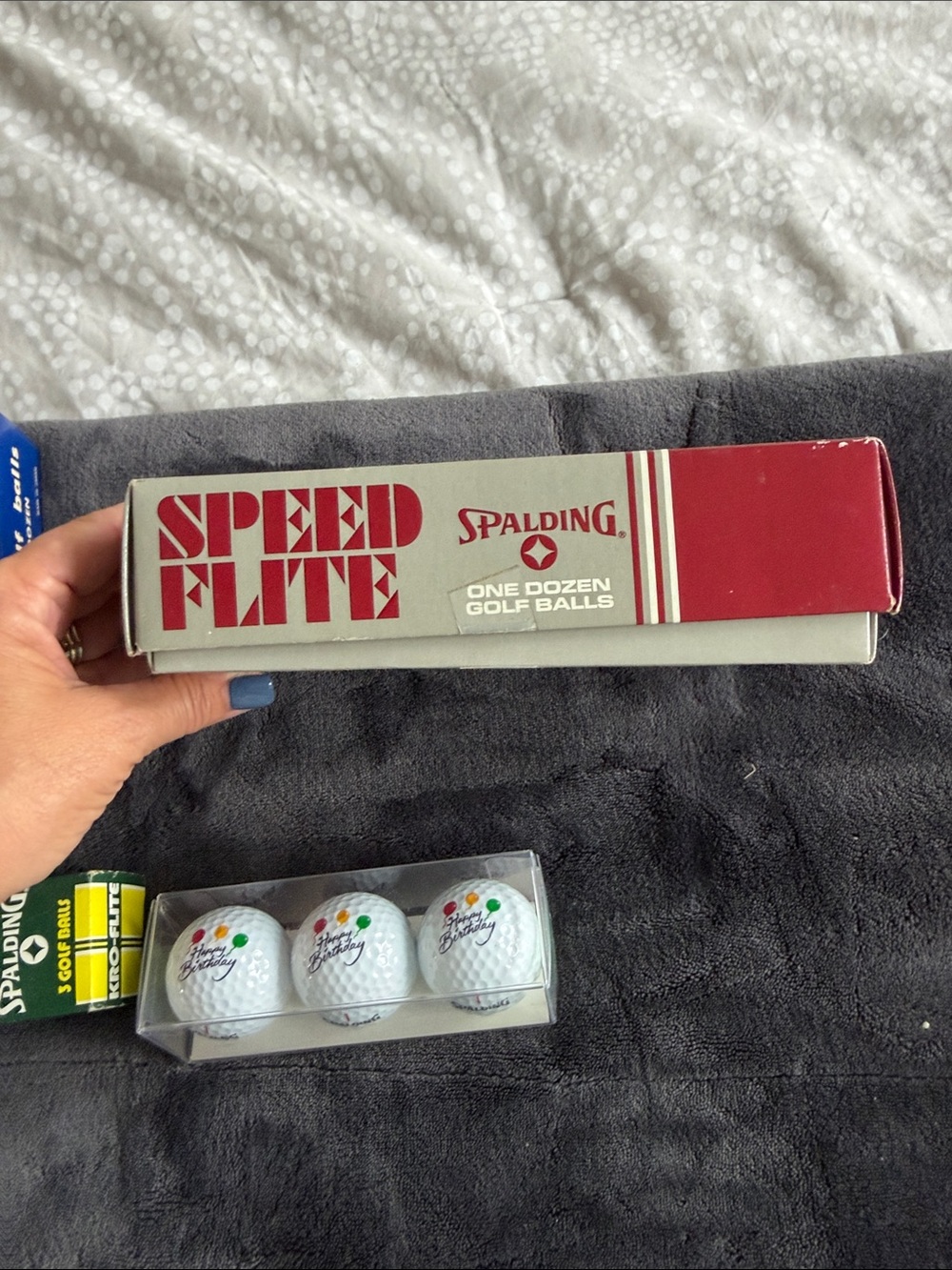 Vintage Spalding and Federals White and yellow Golf Ball Lot w/ birthday set - Picture 12 of 16